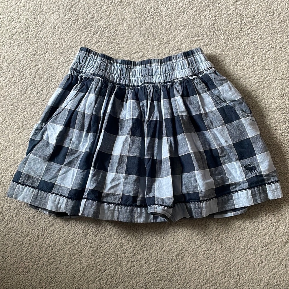 Blue Plaid Abercrombie & Fitch Skirt